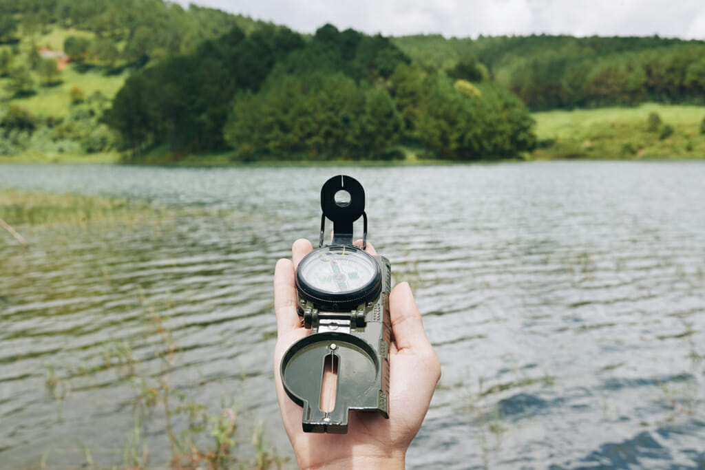 A Magnetic Compass in Hand