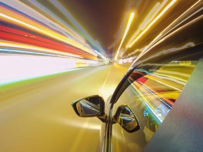 The Movement of Cars on a Futuristic Bridge