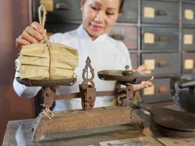 Old Model Weighing Scale Isolated