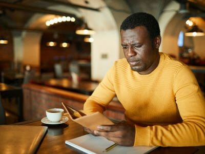 A Man Reading Book